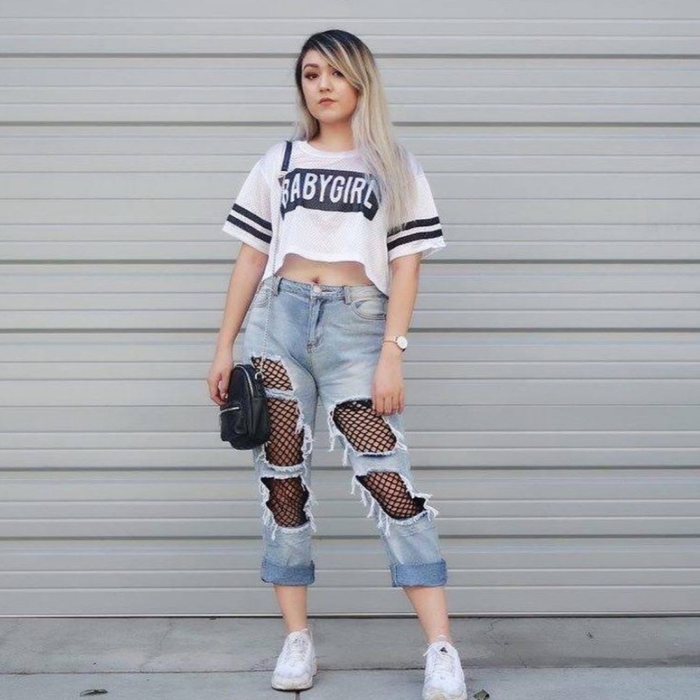 Fishnet jeans - Picture 2 of 10